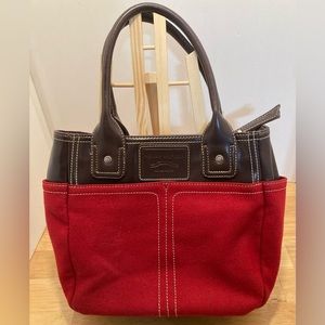 Tommy Hilfiger Red Tote with Trim